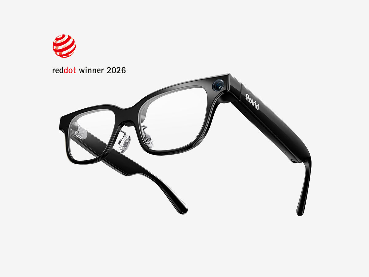 Lunettes connectées IA avec affichage Rokid Glasses(Noir)