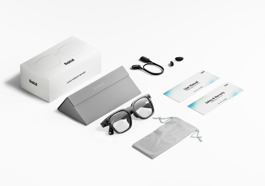 Lunettes connectées IA sans affichage  Rokid Style Offre groupée